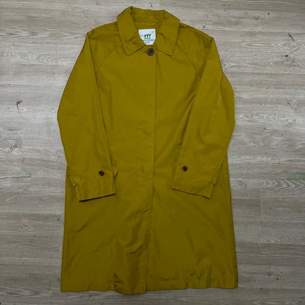헨리코튼 여성 싱글 카라 레인 맥코트 [머스타드] M/95