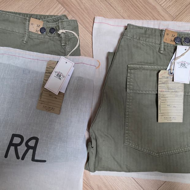 RRL 더블알엘 헤링본 퍼티그 팬츠 판매합니다