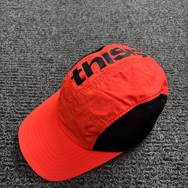 디스이즈네버댓 고프코어 빅로고 메쉬 캠프캡 2034