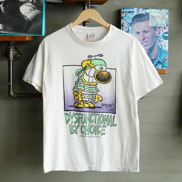 90's 빈티지 카툰 반팔티