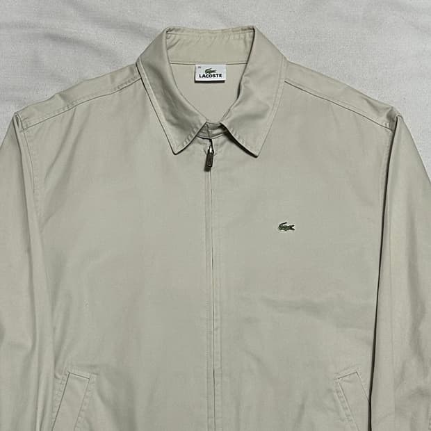 95 라코스테 오버핏 코튼 블루종 자켓