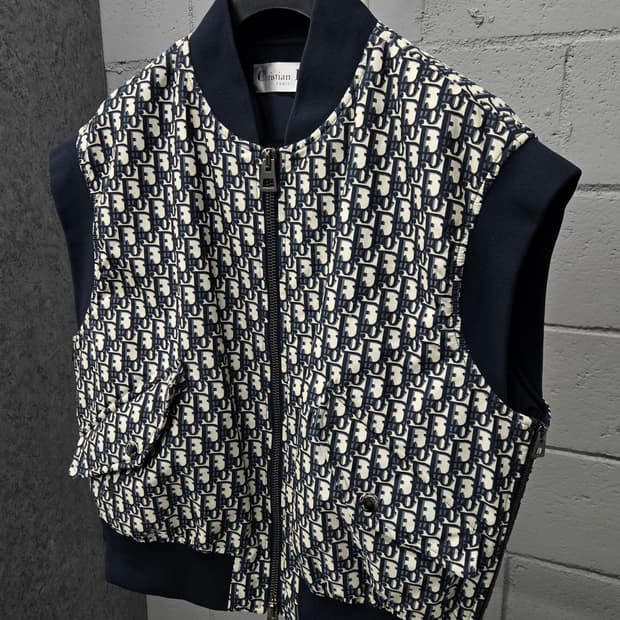 디올 오블리크 테크니컬 태피터 조끼 자켓 42