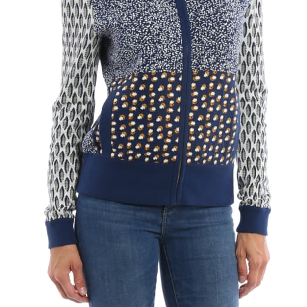 토리 니트 블루종 