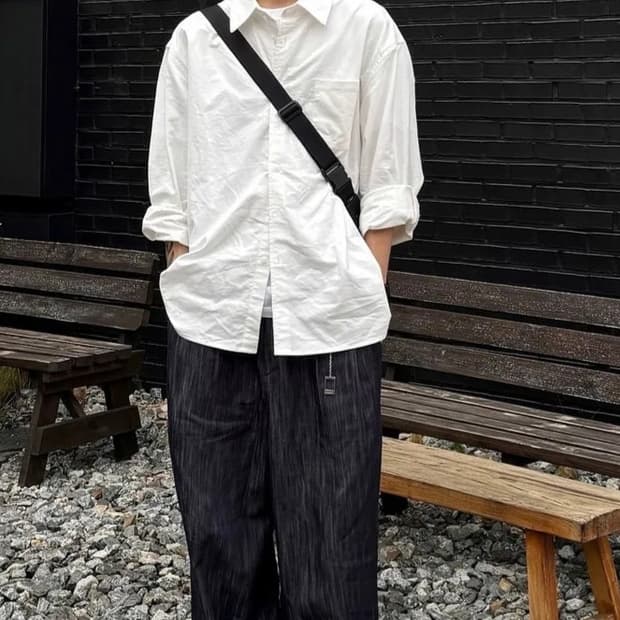 미착용 어반스터프 밴딩 와이드 팬츠 남자32~33