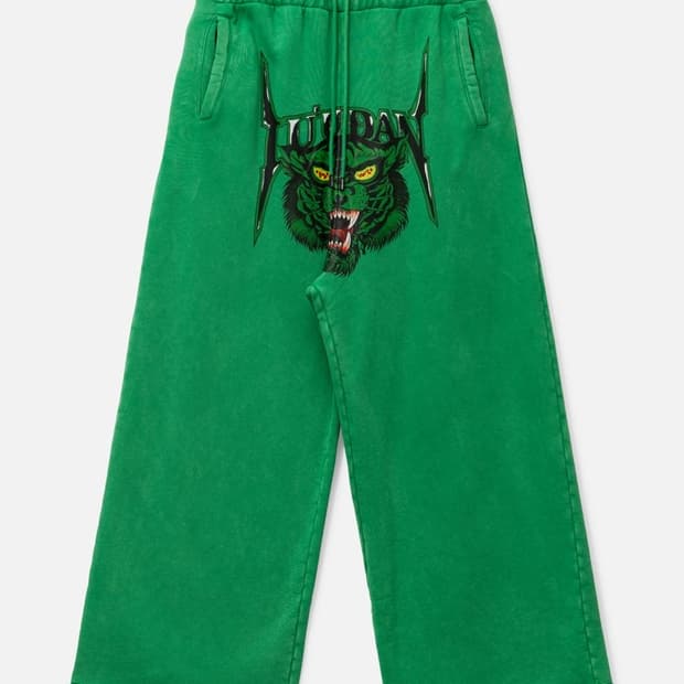 LUU DAN GREEN SWEAT PANTS
