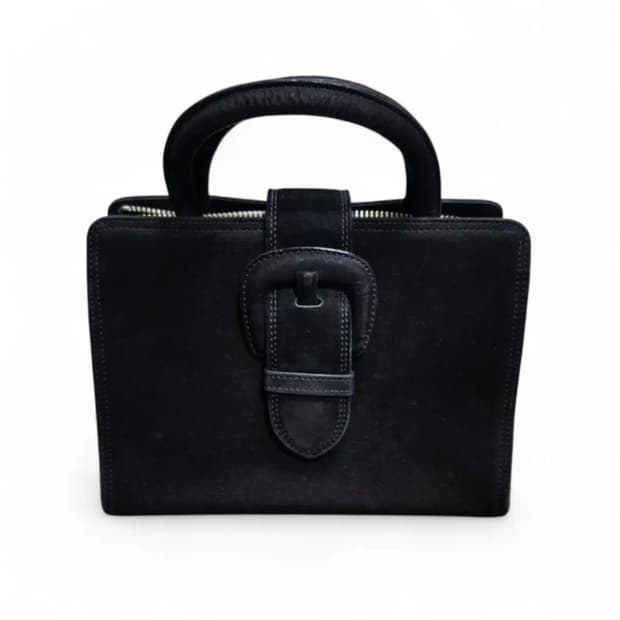 장폴고티에 스웨이드 벨티드 핸드백