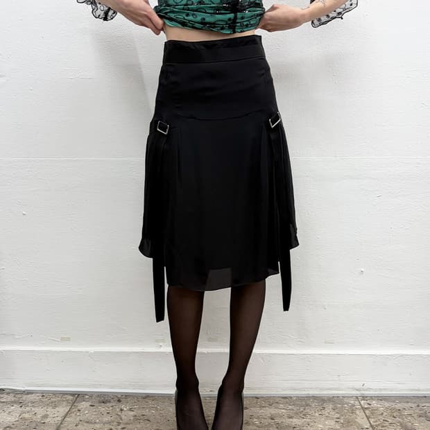 올리비에 데이스캔스 버클 스트랩 스커트