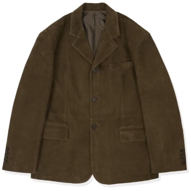 STU 고트 스웨이드 블레이저 L 사이즈