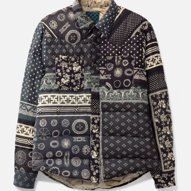 (3) visvim kerchief down bandana black