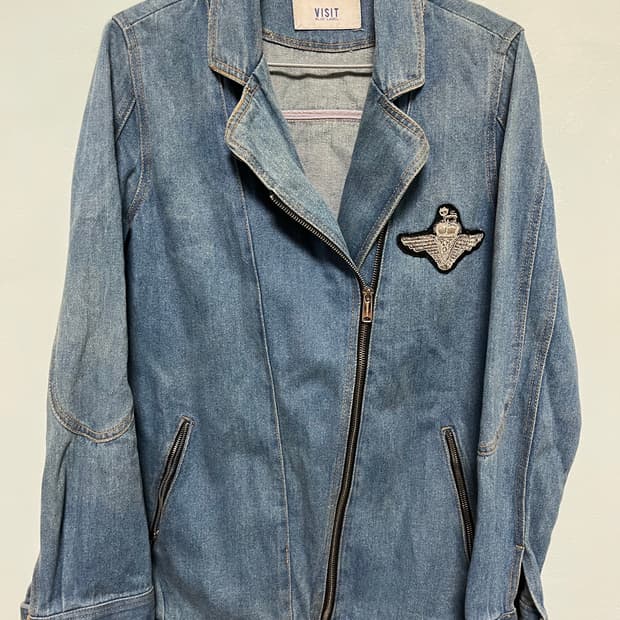 VISIT 데님 블루종 자켓