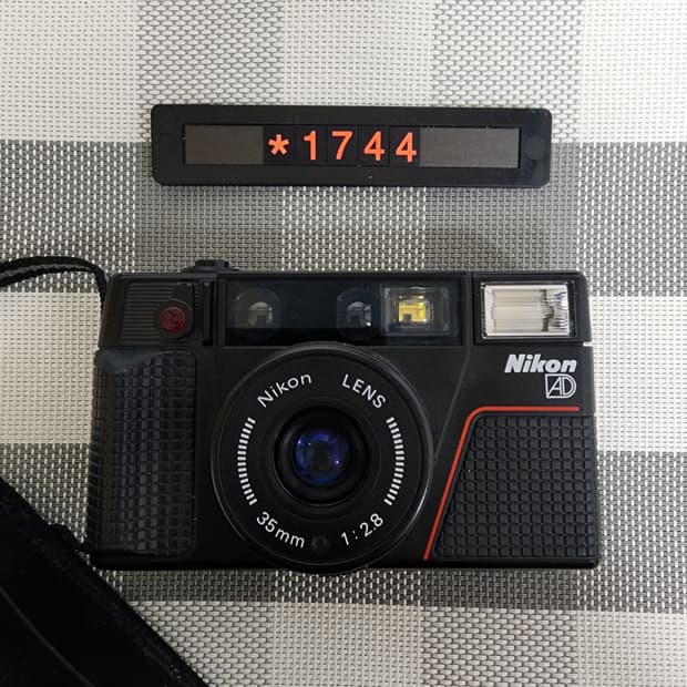 니콘 L 35 AD 2 필름카메라 파우치포함