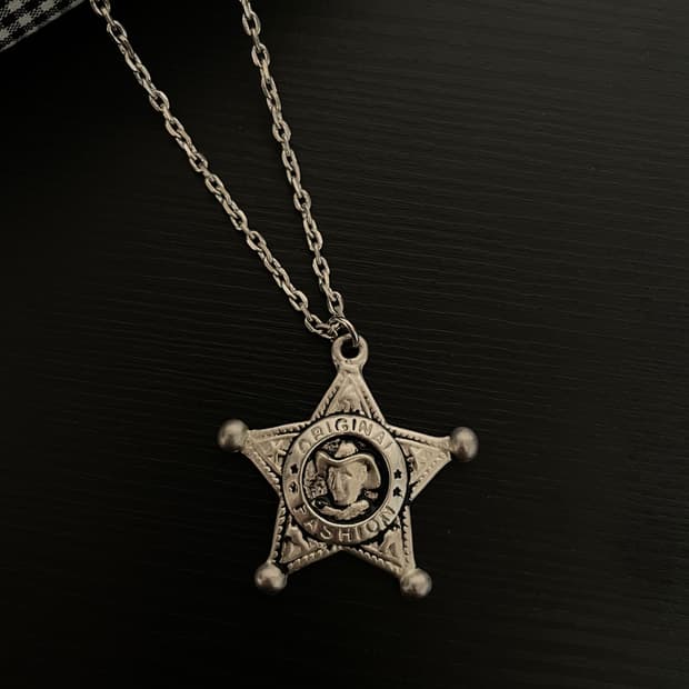 빈티지 웨스턴 스타 별 목걸이