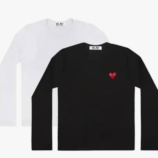 꼼데 긴팔티 미개봉 새상품