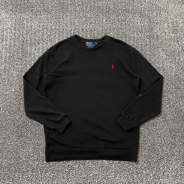 빈티지9. 폴로랄프로렌 블랙 롱슬리브 맨투맨 스웻셔츠 긴팔티셔츠