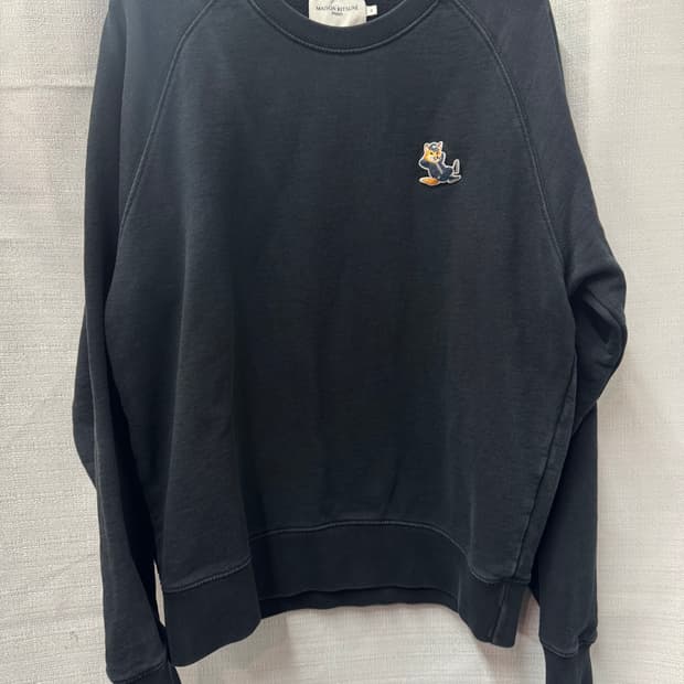 메종키츠네 여우로고 자수 맨투맨 XL(L)