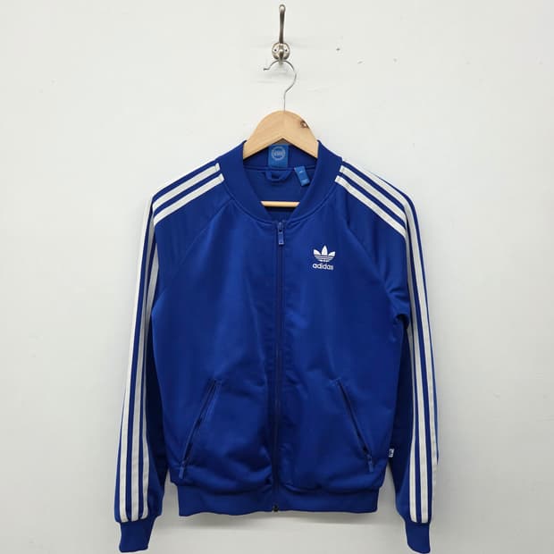 아디다스져지 파이어버드 트랙탑 블루 여s