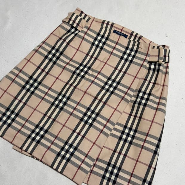 UK 10 버버리 노바체크 스커트 