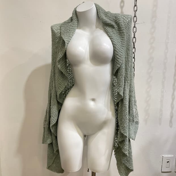 axes femme 엑시즈팜 투웨이 레이스 글리터 민트 가디건 모리