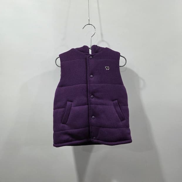 블루독 키즈 리버시블 니트 조끼패딩 100/15.8