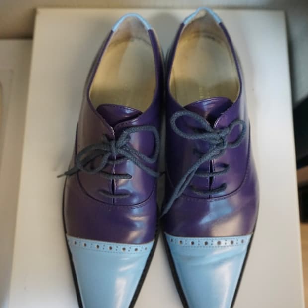 Comme des Garcons two-tone derby shoes 