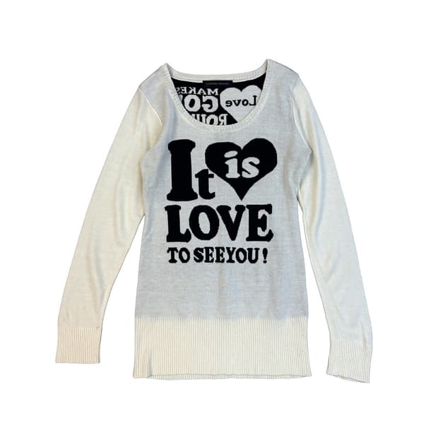 COOKIE HOUSE 레터링 자카드 풀오버