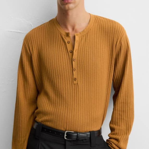 (L)zara 니트 롱슬리브 펌킨