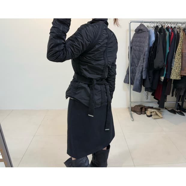 빈티지 셔링 패딩