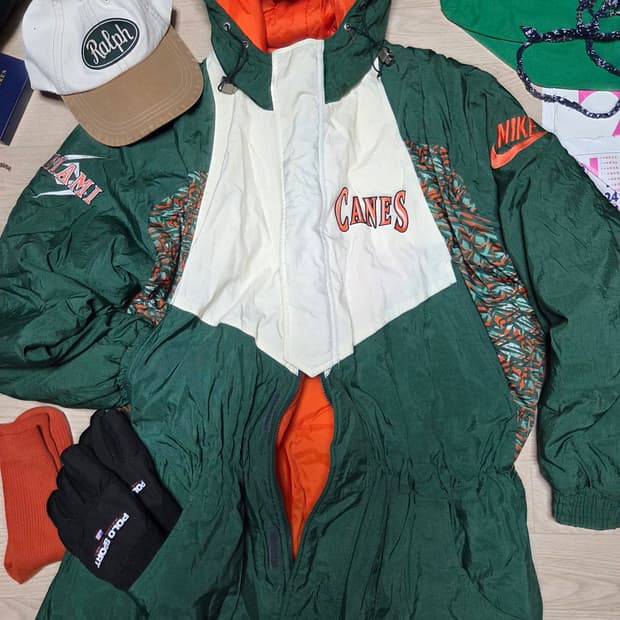 NIKE 90S MIAMI 스포츠 코트 점퍼 자켓 패딩 나이키 농구