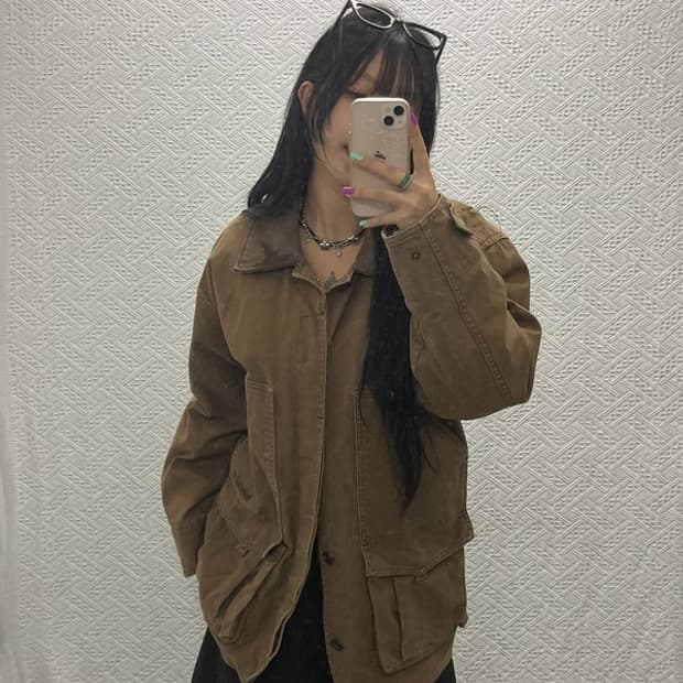 팀버랜드 빈티지 웨더기어 퀄팅 내피 카고 워크 자켓 C06811