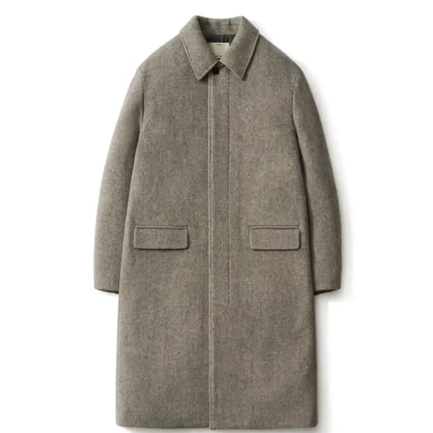 [2] 포터리 멜튼 울 맥 코트 미드그레이