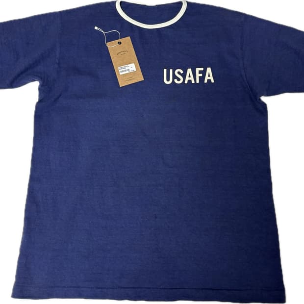 웨어하우스 링거 티셔츠 lot4059 ringer T USAFA NAVY