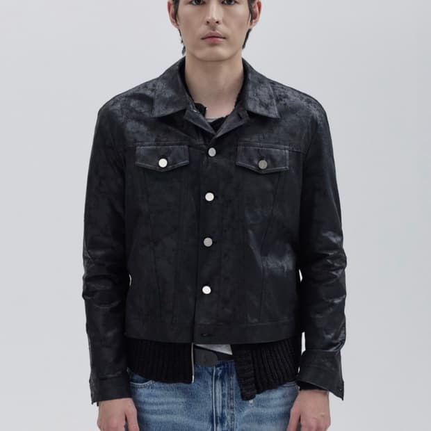 moomyung 코팅 셔츠 자켓 m사이즈