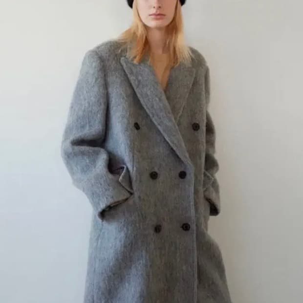 르바 헤어리 부클 코트