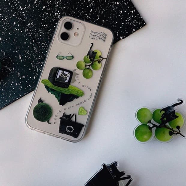 목스녹스 스튜디오 acid green 폰케이스