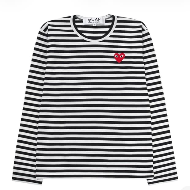 꼼데가르송 스트라이프 롱슬리브 L