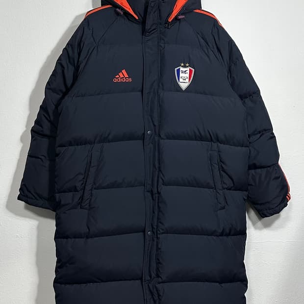 아디다스 수원삼성 롱패딩 네이비 110사이즈