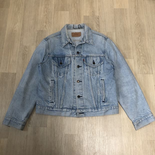 (42R) 90's 리바이스 미국제 70506-0214 연청 데님 자켓