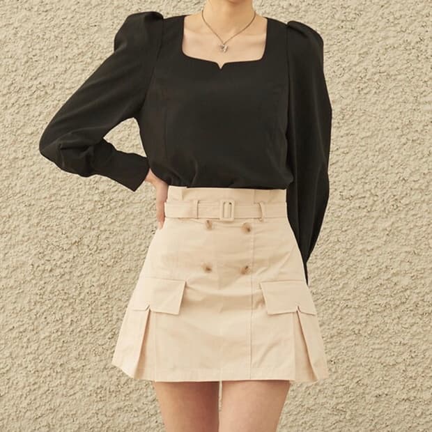 플로움 Berlin Trench Pantskirt 크림 xs