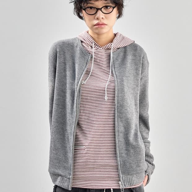 해칭룸 레이어 가디건 m.grey(4)