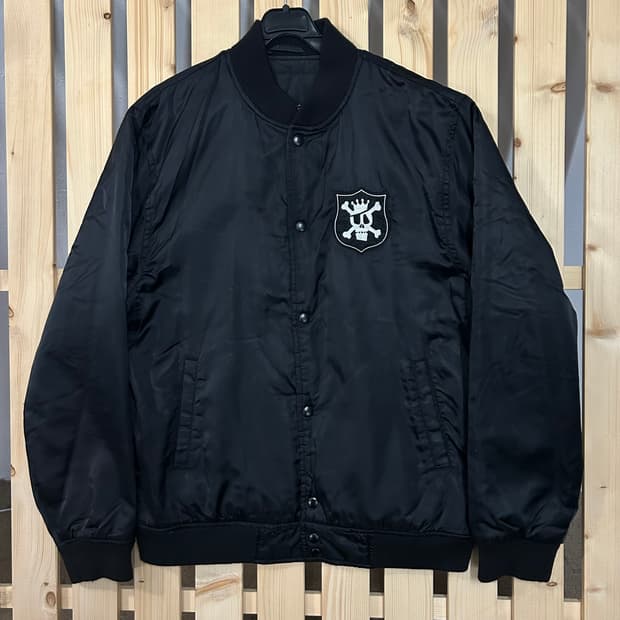 (L) 00s 스투시 스컬 쉐도우 스타디움 봄버자켓 