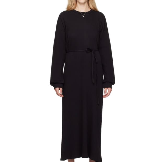 베이스레인지 블랙 쇼 카프탄 원피스 xs