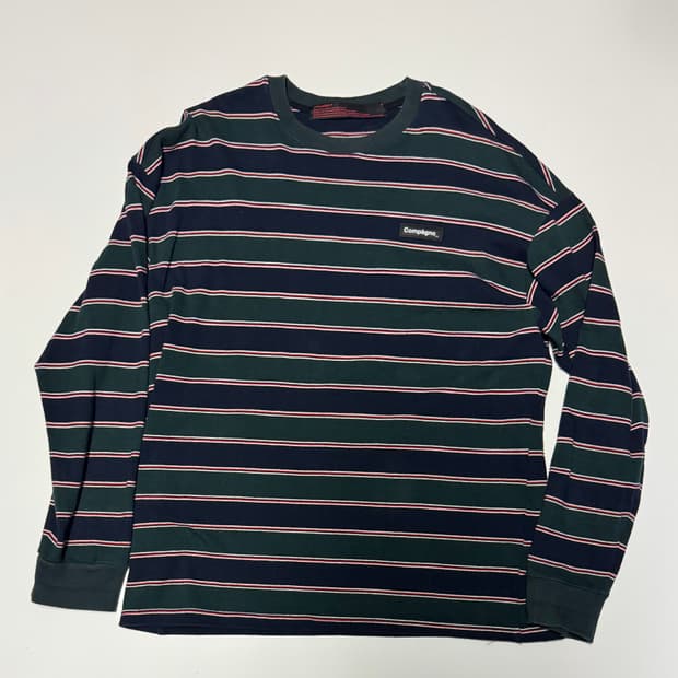 compagno 꼼파뇨 스트라이프 긴팔 롱 슬리브