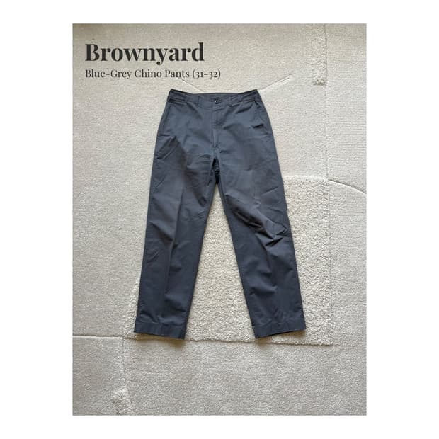 Brownyard 블루그레이 치노 팬츠 (31-32)