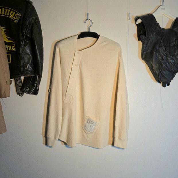 Soshiotsuki waffle pullover