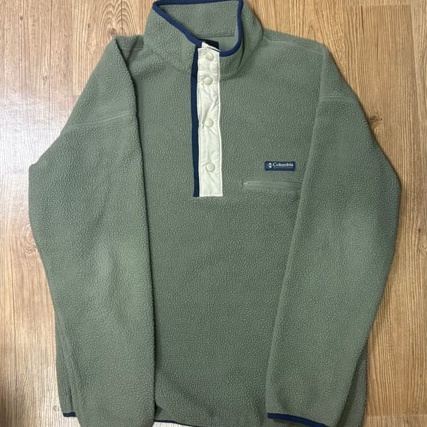 컬럼비아 플리스 풀오버 스냅티 (XL/105) 신칠라