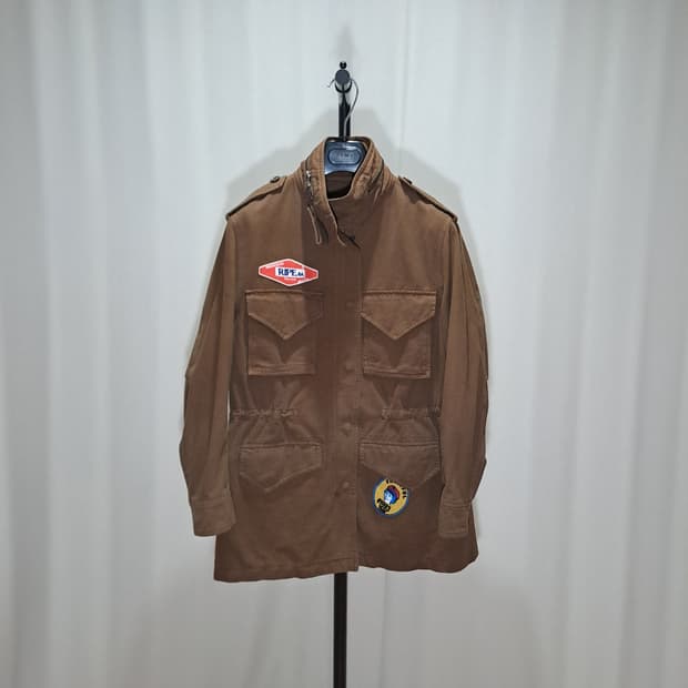 (여성) 타임 패치 페인팅 야상자켓 F B112