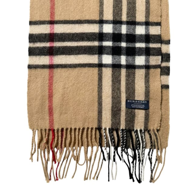 버버리 캐시미어 100% 노바체크 머플러 목도리