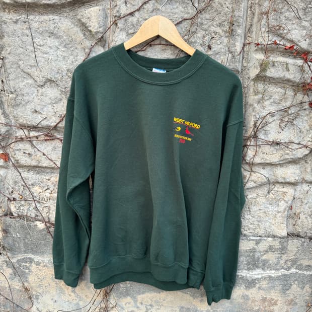 길단 빈티지 앵그리버드 프린팅 스웻 셔츠 맨투맨 그린 m