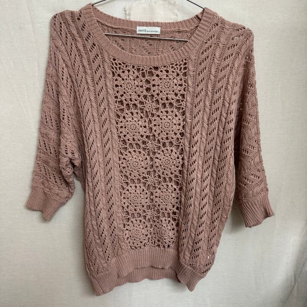 earth music lace knit