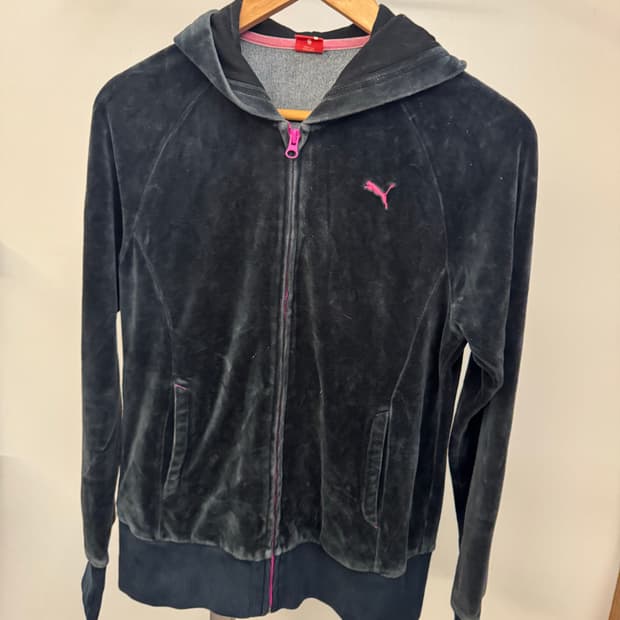 Puma 빈티지 벨벳 집업